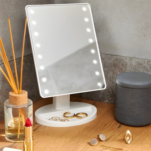 OSVETLENIE MAKEUP ZRKADLO LED ZRKADLO S NASTAVITEĽNÝM JASOM SVETLA