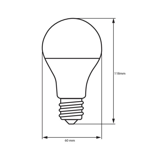 E27 A60 LED žiarovka 15W 1500lm 3 FARBY LEDLUX
