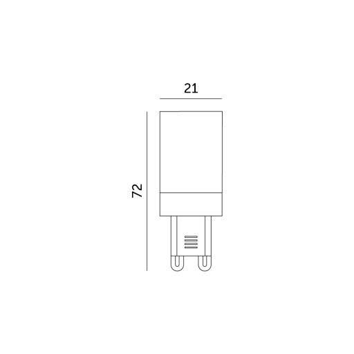 G9 LED žiarovka 6W NEUTRÁLNA BIELA 4000K 600lm