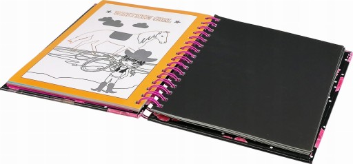 MAGICKÝ ZÁPISNÍK S HOLOGRAFICKÝMI ŠABLONAMI ŠKRATKAMI KONÍKY SCRATCH PAD