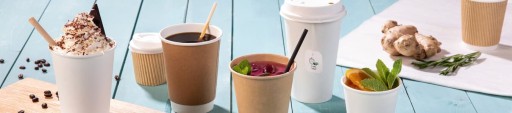PAPIEROVÉ ŠÁLKY 180ML NA KÁVOVÉ NÁPOJE BIELY 50KS
