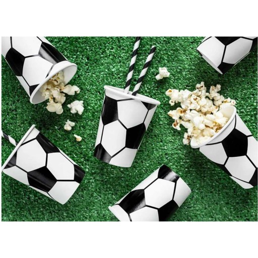 FAN papierové poháre FUTBAL futbal NARODENINOVÝ euro ZÁPAS