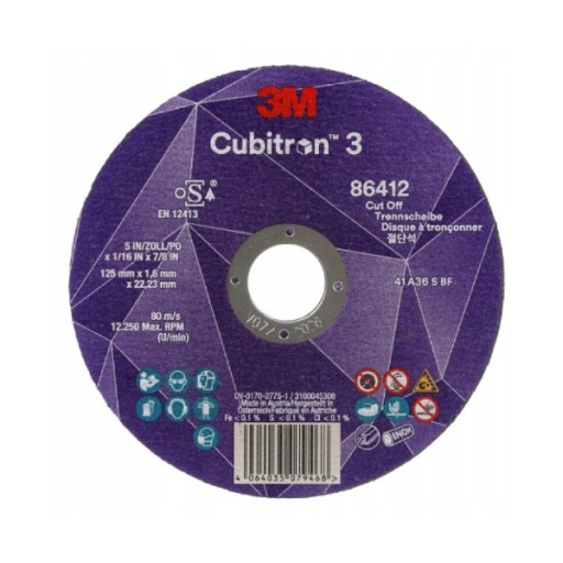 REZNÉ DISKY 3M CUBITRON 3 125x1,6 86412 60+ T41 1 ks