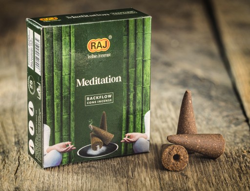 Vonné tyčinky Raj Backflow Cone Raj - Meditácia