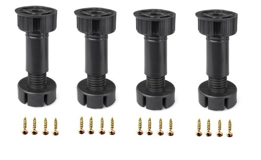 4x NASTAVITEĽNÁ NOHA KUCHYNSKÉHO NÁBYTKU H-100 300KG