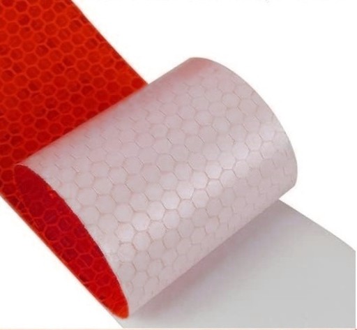 REFLEXNÁ PÁSKA ČERVENÁ VOŠTOVÁ FÓLIA 5CM
