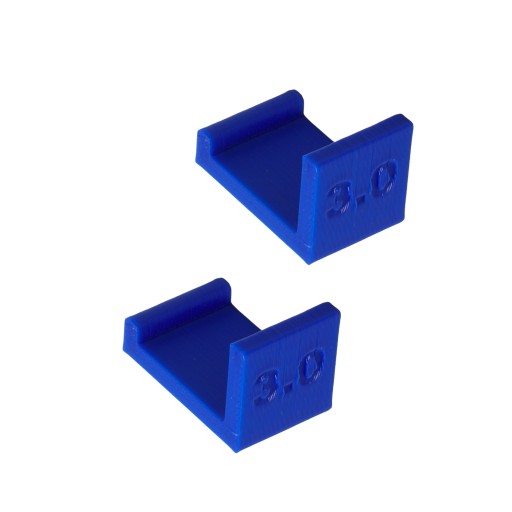 4 x Dištančné podložky na nastavenie čiel skriniek, 3 mm, 2 hr