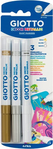GIOTTO DEKOR METALICKÉ PERIPS, 3 KS. FILA