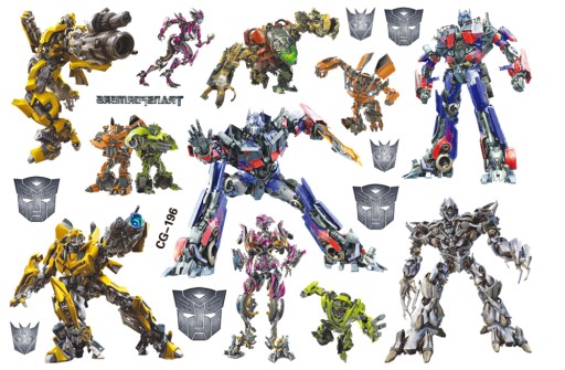 TRANSFORMERS CG196 umývateľné tetovanie pre deti