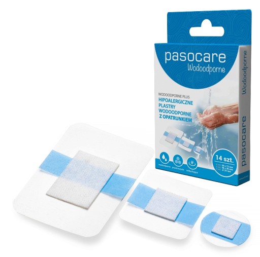 Pasocare Vodeodolné náplasti s obkladom 14 kusov
