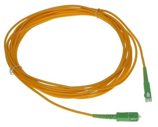 Jednovidový prepojovací kábel PC-SC-APC/SC-APC-5 m