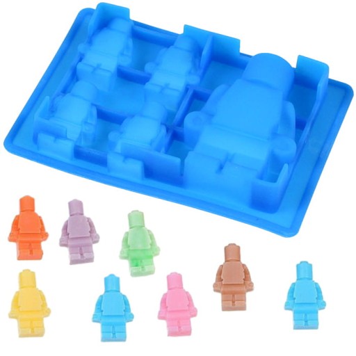 Silikónová forma, forma na čokolády, želé, želé LEGO Blue