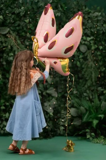 Fóliový balón motýľa 120x87 cm Party Deco mix