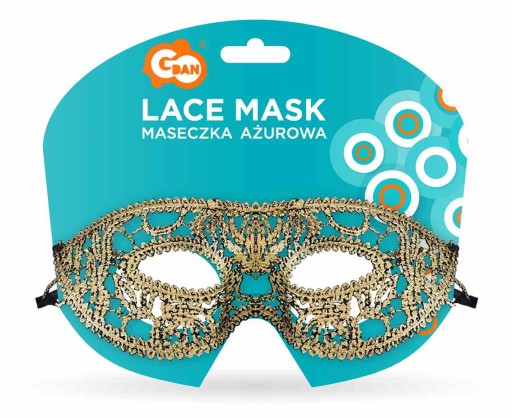 PREŠIEROVANÁ MASKA - GOLDEN LADY 1 kus GODAN