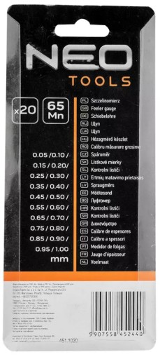 Škáromer TOPEX, 20 HROTOV, OCEL 97X272