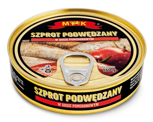 Šprota údená v paradajkovej omáčke 160g MK