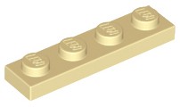 LEGO 3710 TANIER 1x4 piesok NOVINKA (10g) 16 ks.