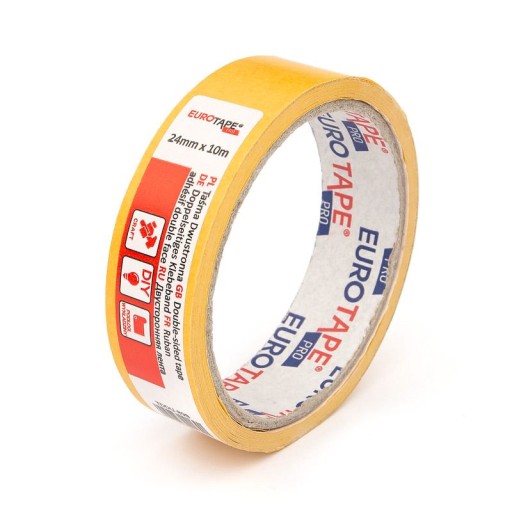 Obojstranná páska 24mm/10m Euro Páska žltá TDDU-89B