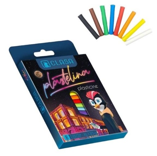 ŠKOLSKÉ Plastelína 8 FAREB SOFT XL TRIEDA