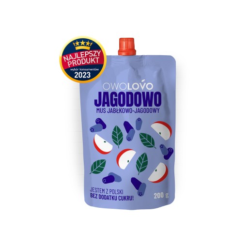 Owolovo ovocná pena Jagoda Jablkový dezert pre deti