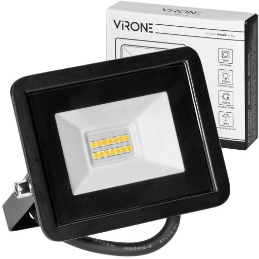 Halogénové reflektorové LED svietidlo 10W 850lm Neutrálny svetlomet 4000K IP65