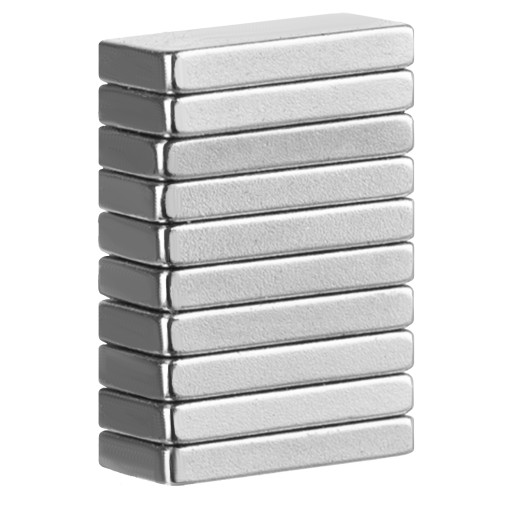 NEODYMIOVÉ MAGNETY 10X5X1MM 10KS PLOCHÉ