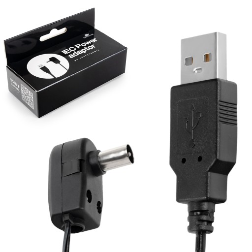 Napájací kábel TV antény s USB 5V IEC vstupom