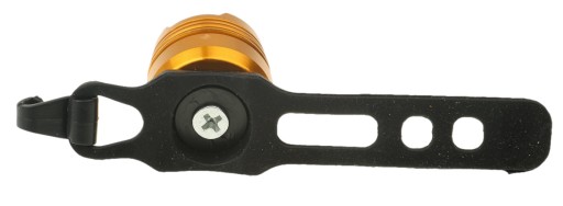 ORANŽOVÁ KOVOVÁ LAMPA NA BICYKEL