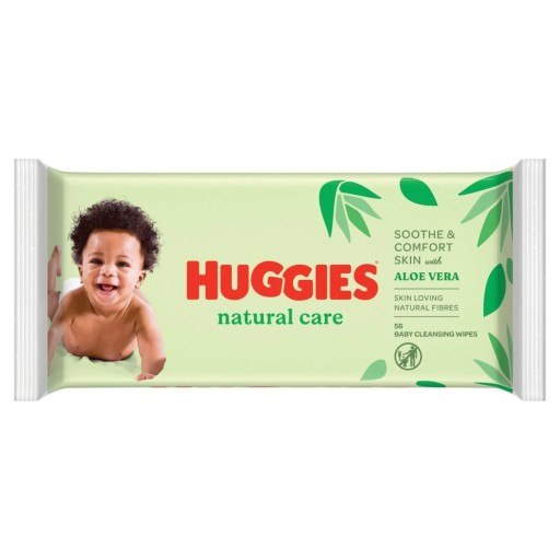 Huggies Natural Care vlhčené obrúsky 56 ks
