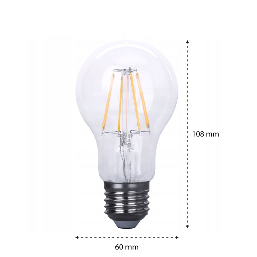 E27 4W EDISON RETRO DEKORATÍVNA FILAMENTOVÁ LED žiarovka