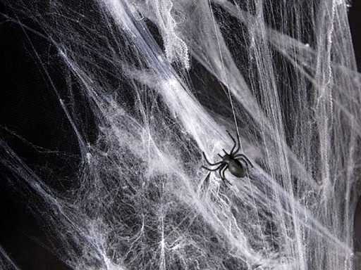 SET Veľké halloweenske pavučiny a strašidelné halloweenske balóny, 10 ks