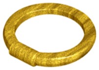 LEGO 35485 NINJAGO CHAKRAM Prsteň zlatý NOVINKA (1g)