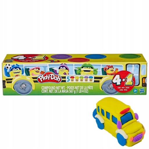 SADA PLAY-DOH CASTRY 4+1 - 5 RÔZNYCH FARIEB - 5 TRUBEK