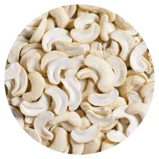 Kešu orechy, polovice 025kg, lúpané kešu oriešky