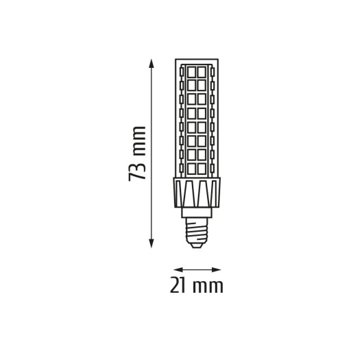 LED DOSKOVÁ ŽIAROVKA DO DIAGNOSTI E14 7,7W 230V 6500K