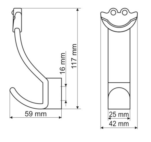 GAMET, vešiak DW05, modrý