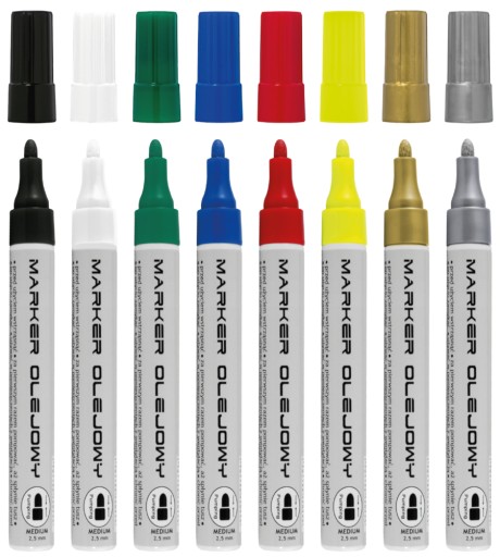 TOMA OIL MARKER 420 Round Silver