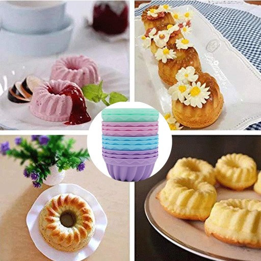KOLÍČKY NA MUFFINY, MUFFÍNY, SILIKÓNOVÉ KOLÍČKY NA PEČENIE, 12 ks.