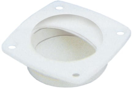 Spodný zdvih 57x57mm - biele PVC