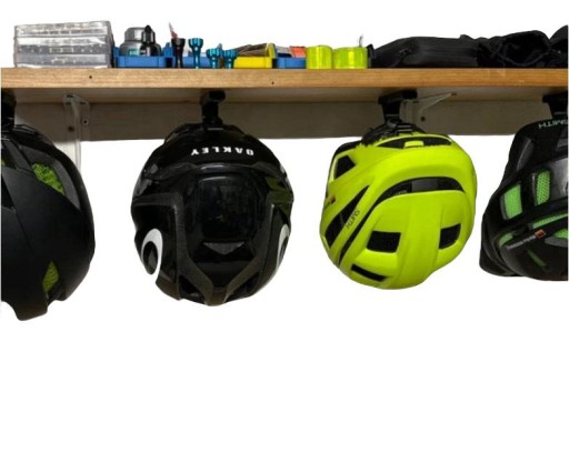 Univerzálna dlhá rukoväť, vešiak na moto prilbu MTB Bicycle BLACK