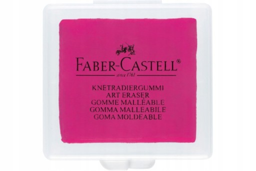 FABER CASTELL guma na chlieb, mix farieb, puzdro