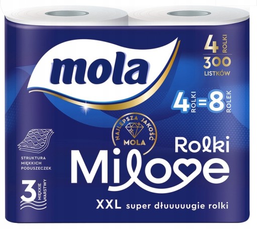 MOLA MiLOVE 3-vrstvový toaletný papier A'4