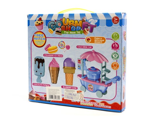 KOŠÍK SO SLADKOMI MINI ZMRZLINOVÝ PARTY SHOP