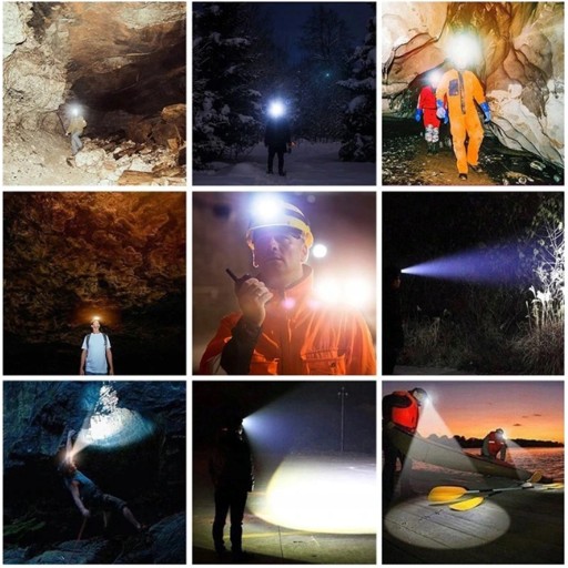 ČELOVÁ LAMPA 5 X CREE LED ČELOVÁ LAMPA VÝKONNÉ NASTAVITEĽNÉ 4 REŽIMY