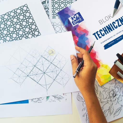 TECHNICKÝ BLOK BIELY A4 OXFORD 10 listov 250g/m²