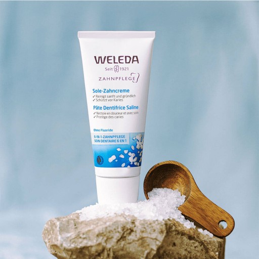 WELEDA ZUBNÁ PASTA S MINERÁLNOU SOĽOU BEZ FLUORIDU 75ml