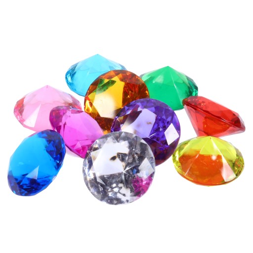 Sada hračky PLASTIC JEWELS s puzdrom a krabicou 10 ks.