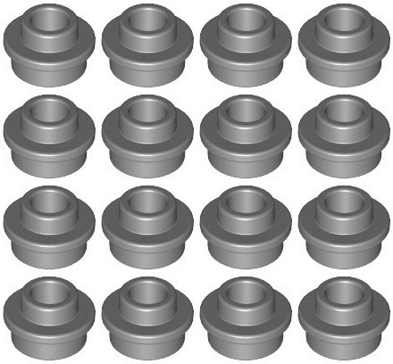 LEGO 85861 1x1 tmavosivá DBG NEW (2g) 16 ks.