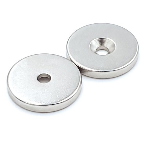 SADA: MAGNET 20x3 mm otvor 7/3,5 mm NA SKRUTKU