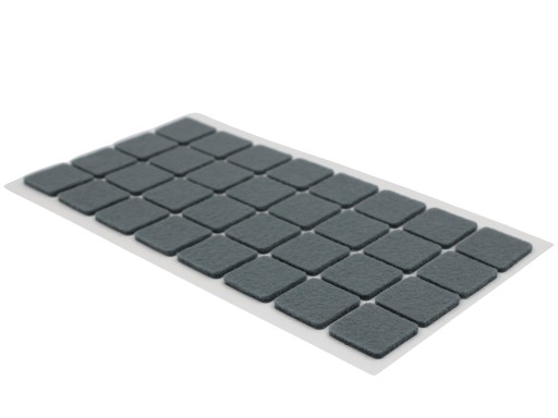 Samolepiace plsti STAROSTLIVOSŤ O PODLAHU 25x25 mm SVETLO SIVÁ